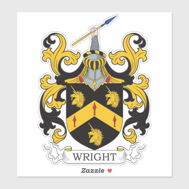 Wright Family Crest (Sheet)