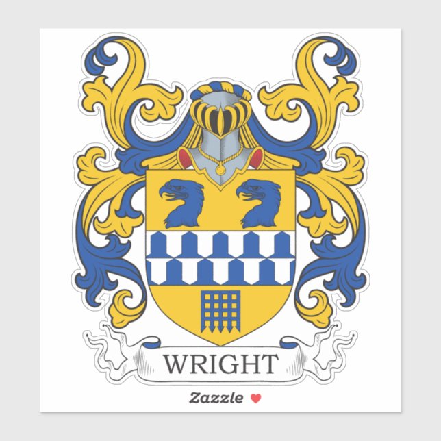 Wright Family Crest (Sheet)