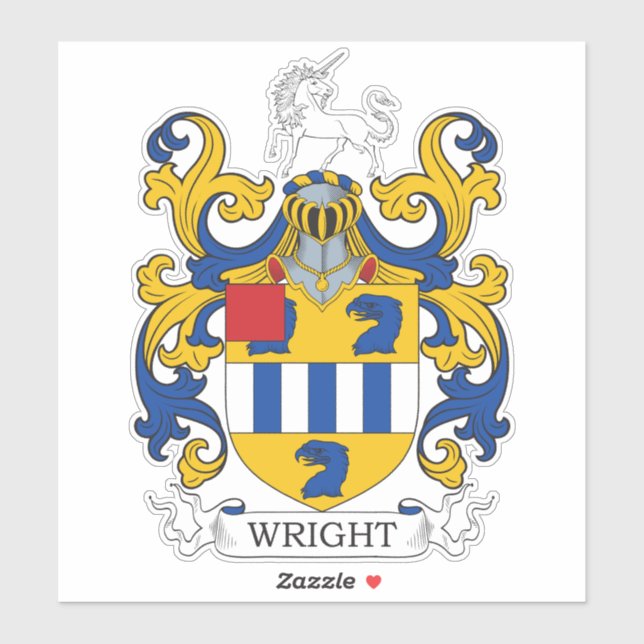 Wright Family Crest (Sheet)