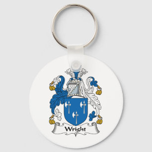 Wright Family Crest Key Ring