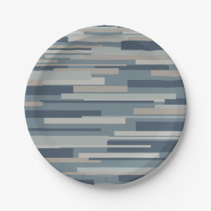 Wright Mid Century Modern Geometric Abstract Paper Plate