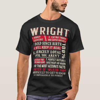 Wright Name Gift Wright  Wright Surname  T-Shirt