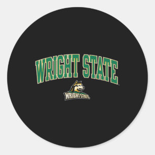 Wright State Raiders Arch Over Classic Round Sticker