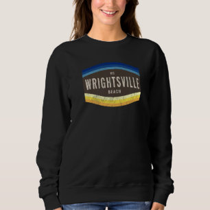 Wrightsville Beach, NC Vacationing Shoreline Palet Sweatshirt