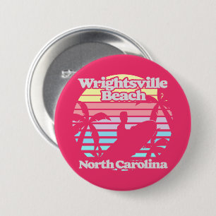 Wrightsville Beach North Carolina 7.5 Cm Round Badge