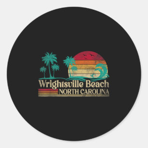 Wrightsville Beach North Carolina Family Vacation Classic Round Sticker