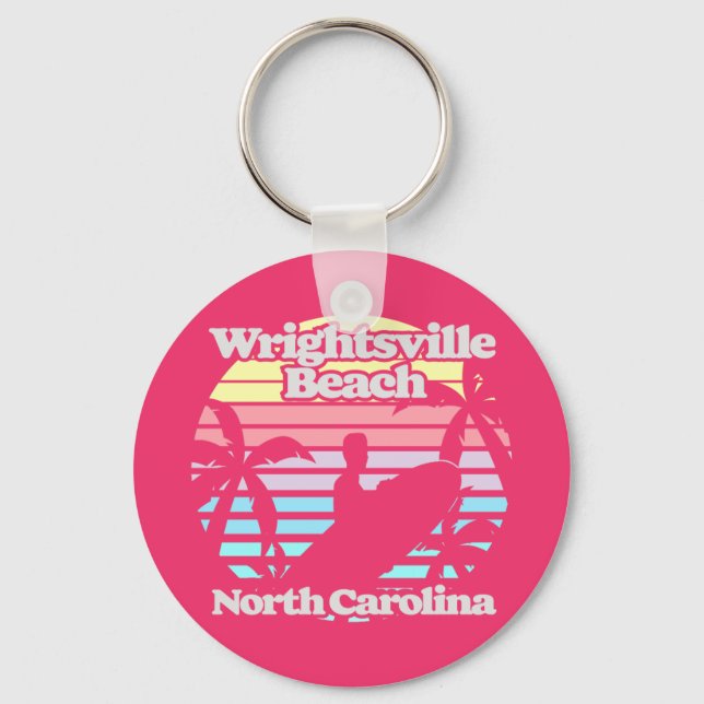 Wrightsville Beach North Carolina Key Ring (Front)