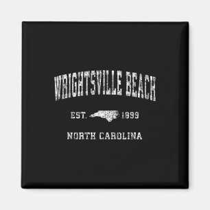 Wrightsville Beach North Carolina Nc Vintage Athle Magnet