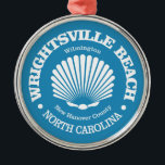 Wrightsville Beach (seashell) Metal Ornament<br><div class="desc">Wrightsville Beach,  North Carolina.</div>