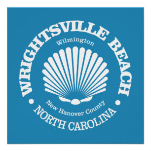 Wrightsville Beach (seashell) Poster