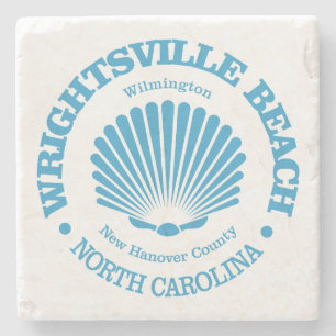 Wrightsville Beach (seashell) Stone Coaster