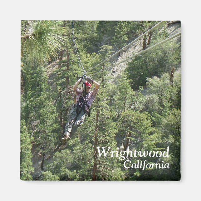 Wrightwood Ziplining Magnet! Magnet (Front)