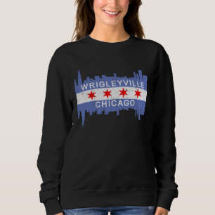 Wrigleyville Chicago Flag North Side Pride Chi Tow Sweatshirt