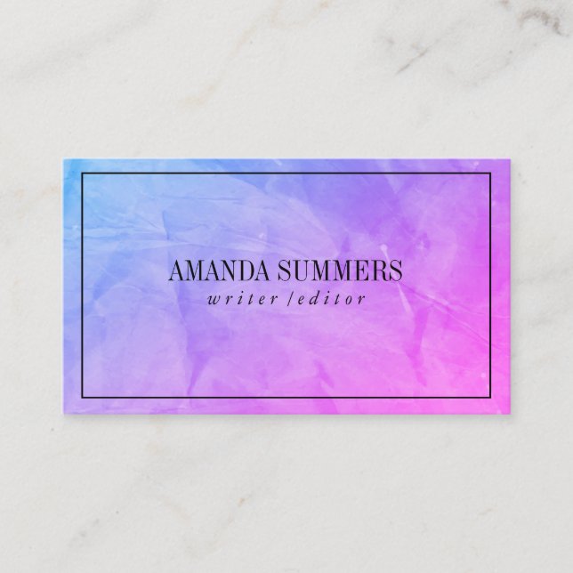 Wrinkle Texture Business Card (Front)