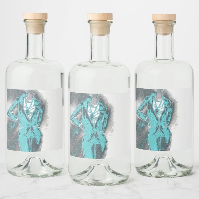 Wrinkle Wear Food and Beverage Label Set (Bottles)