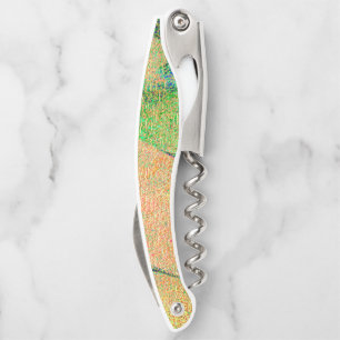 Wrinkled leather effect, orange green worn paint corkscrew