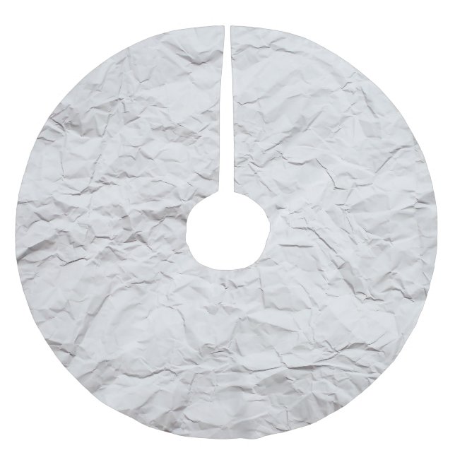 Wrinkled paper texture, detailed background. brushed polyester tree skirt (Front)