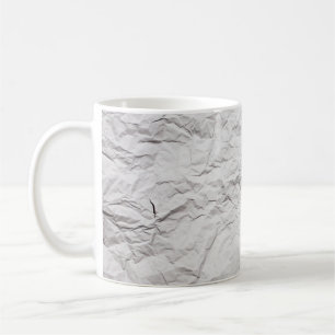 Wrinkled paper texture, detailed background. coffee mug
