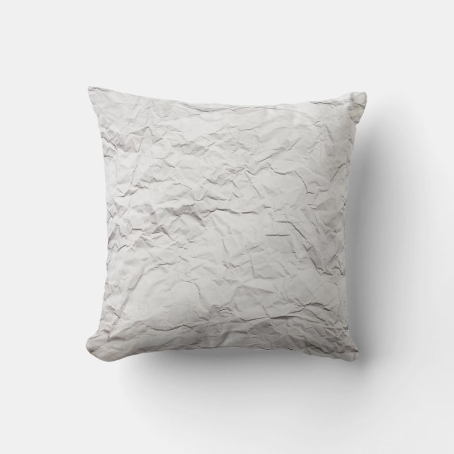 Wrinkled paper texture, detailed background. cushion (Front)
