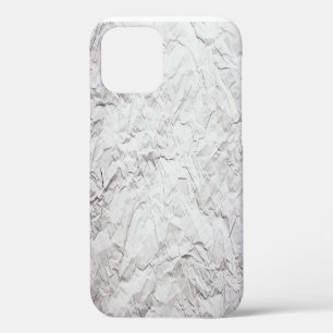 Wrinkled paper texture, detailed background. iPhone 12 case
