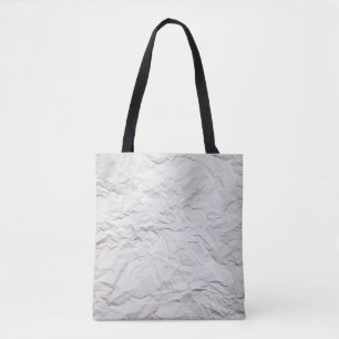 Wrinkled paper texture, detailed background. tote bag