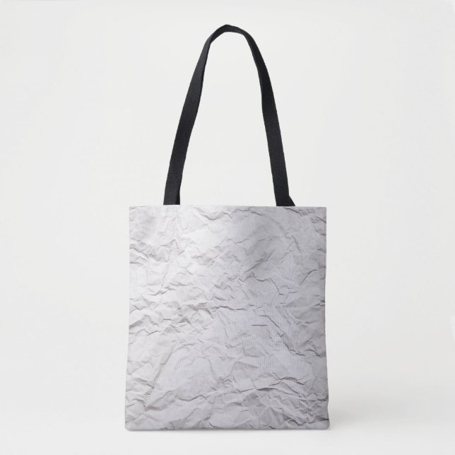 Wrinkled paper texture, detailed background. tote bag (Front)