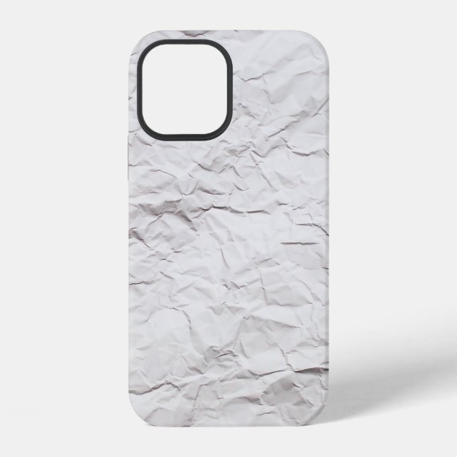 Wrinkled paper texture iPhone case (Back)