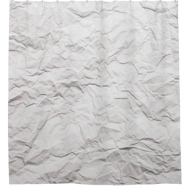 Wrinkled paper texture shower curtain (Front)