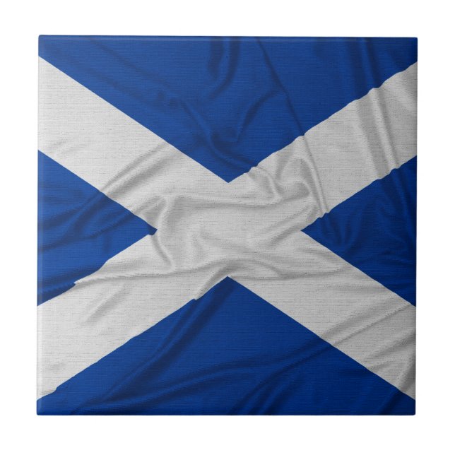 Wrinkled Scotland Flag Tile (Front)