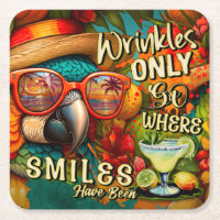 Wrinkles Only Go Where Smiles Have Been Parrot