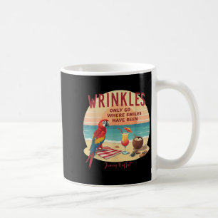 Wrinkles Only Go Where Smiles Have Been Parrot Sum Coffee Mug