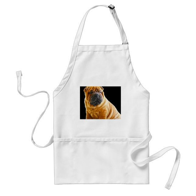 Wrinkles, The Chinese Shar Pei Puppy Dog Standard Apron (Front)