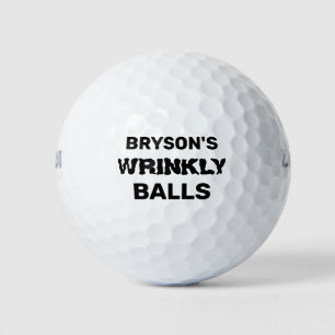 Wrinkly Balls Funny Custom Personalised Golf Balls
