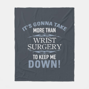 Wrist Surgery Humour Fleece Blanket