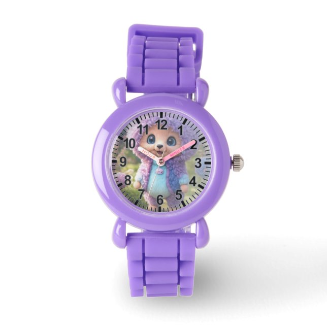 Wrist Watch with baby doll design for kids (Front)