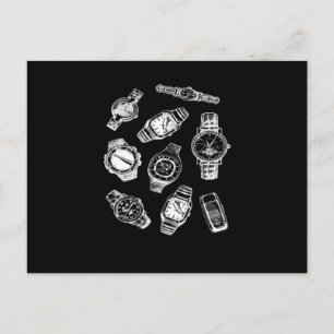 Wristwatches Luxury Watches Clocks Clock Postcard