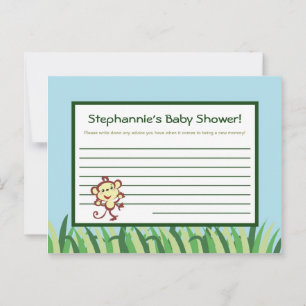 Writable Advice Card Rain-forest Jungle Animal