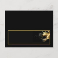 Writable Place Card Mis XV Gold Black