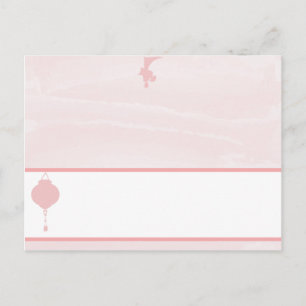 Writable Place Card Oriental Garden