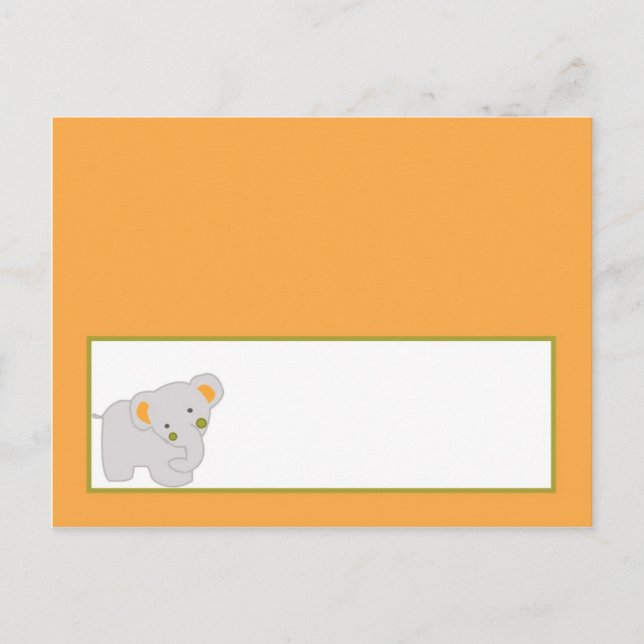 Writable Place Card Tropical Punch (Front)
