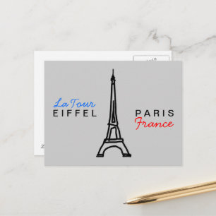 Write about Paris France Postcard