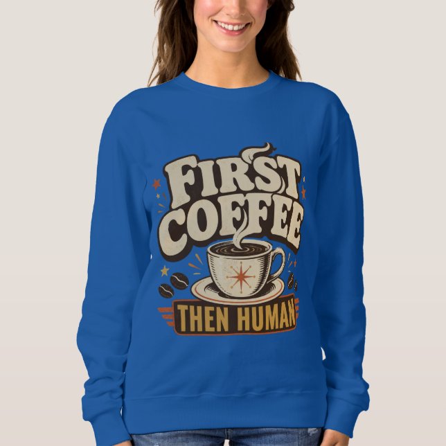 Write Coffee Repeat Author Writer   Sweatshirt (Front)