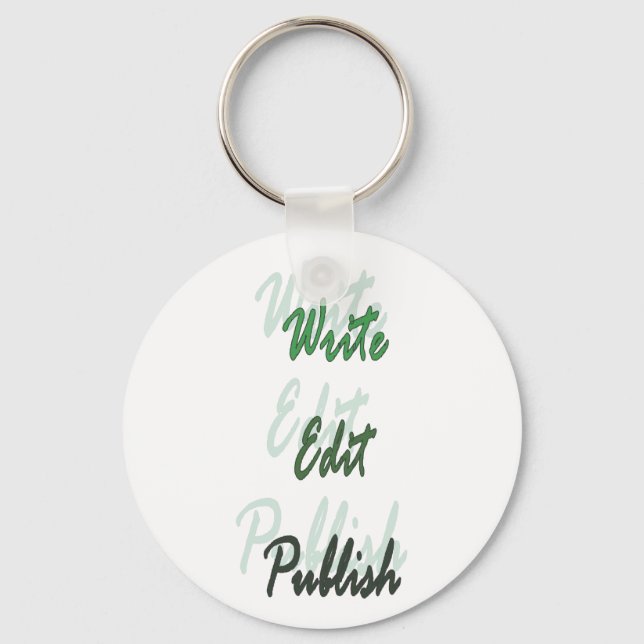 Write Edit Publish Keychain (Front)