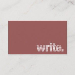 Write: Freelance Writer, Author Marsala Business Card