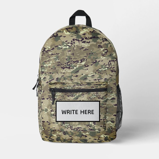  WRITE HERE PRINTED BACKPACK (Front)