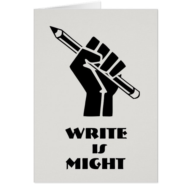 Write is Might (Front)
