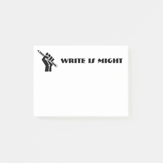 Write is Might Post-it Notes (Front)