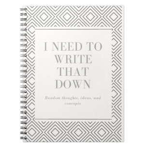 Write it Down Notebook