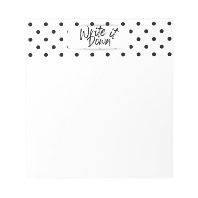 Write It Down  Notepad (Front)