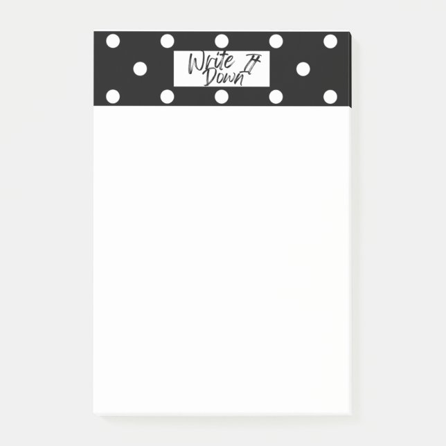 Write It Down! Post-it Notes (Front)